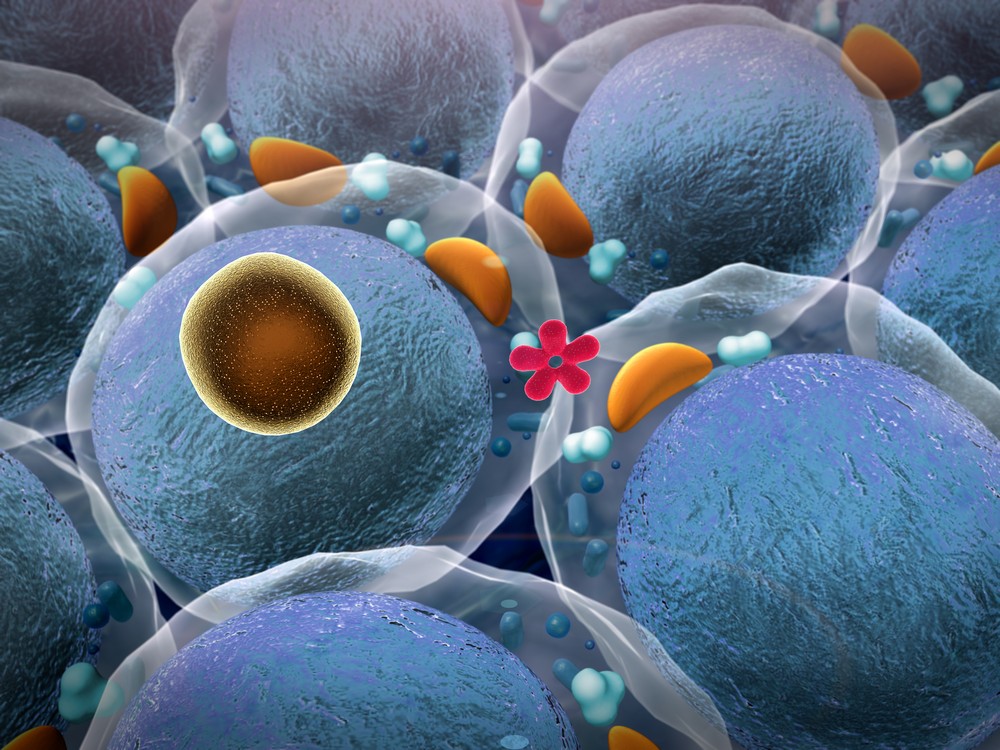 Group Cells Red Flower Middle,radiant skin