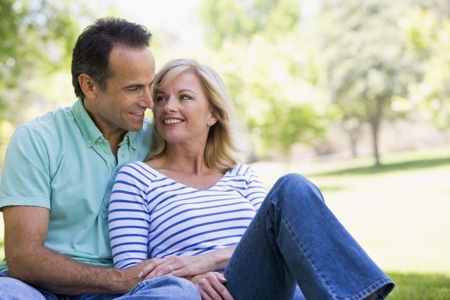 Man Woman Sitting Blanket Grass,anti-ageing secrets for youthful skin care routine