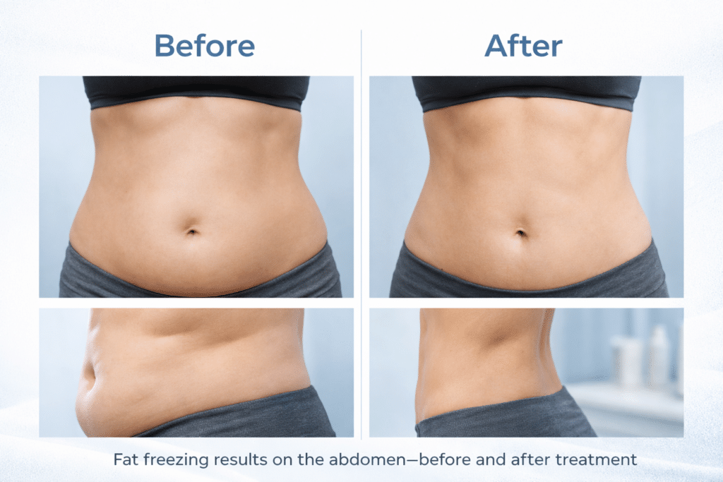 Fat Freezing Result Before And After