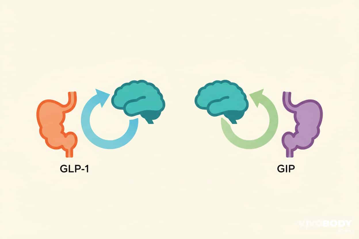 GLP-1 and GIP mechanism for weight loss Mounjaro vs Wegovy UK
