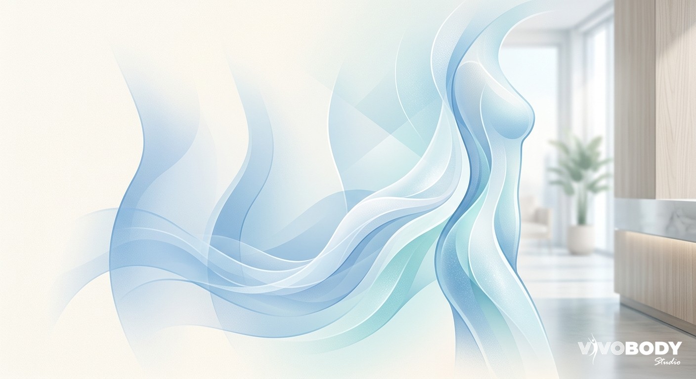 Abstract image representing gradual fat freezing results and careful treatment planning