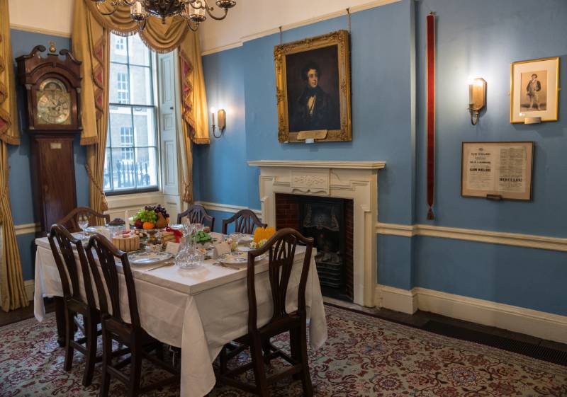 Dining Room Inside the Charles Dickens Museum