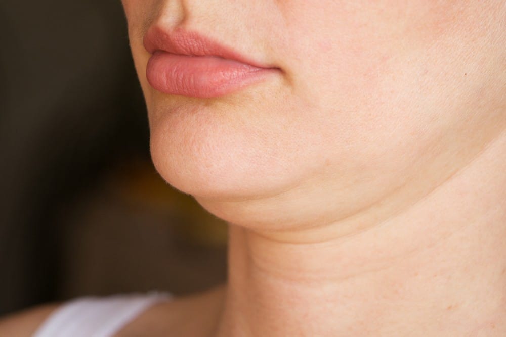 A Woman with Double Chin