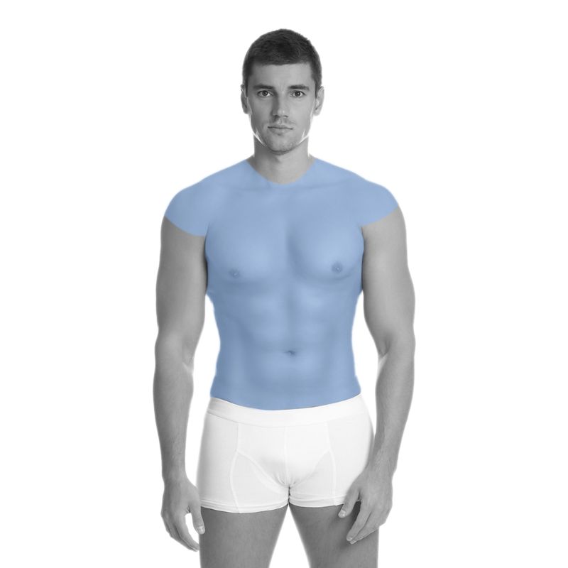 Full chest, abdomen and upper shoulders