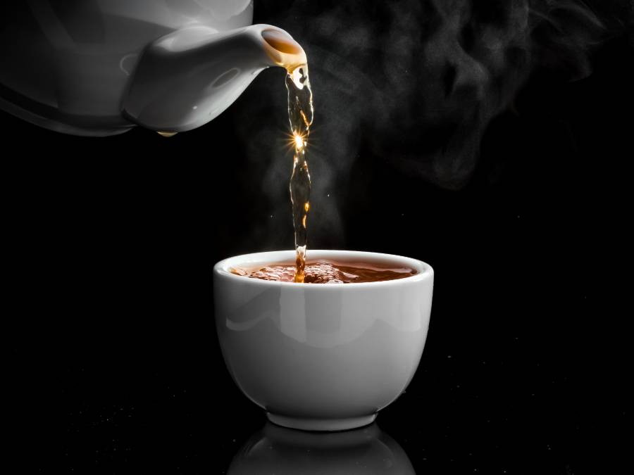 Tea Poured into a Cup