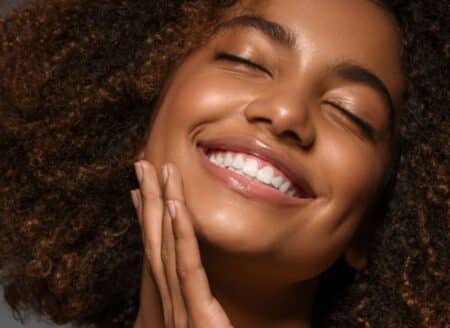 A Young Woman Smiling