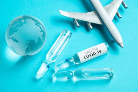 Image Relating Covid-19 Vaccine to Global Travel