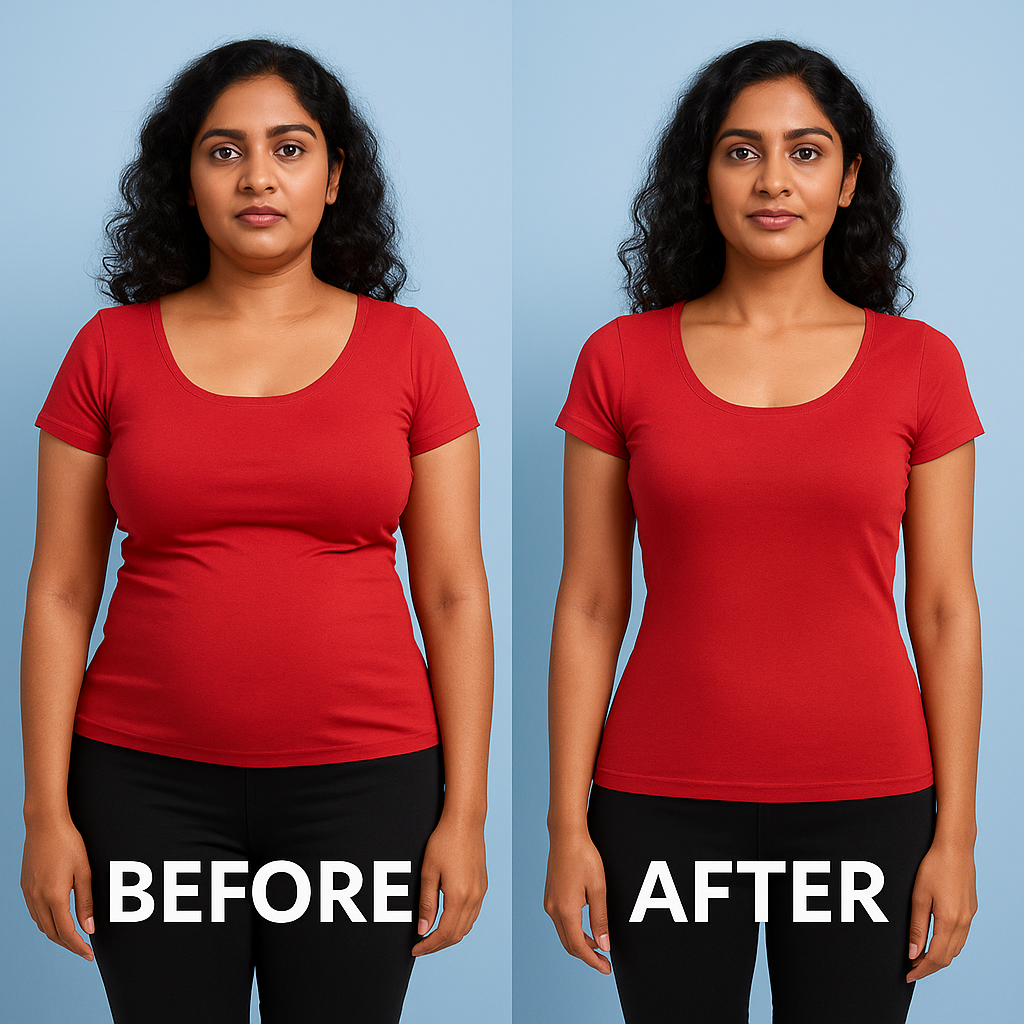 Before And After fat freezing treatment